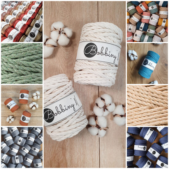 MAKRAMĒ VIRVES 3PLY (3-pavedienu vīta)