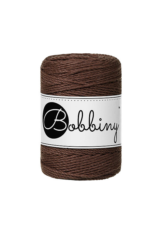 Makramē virve 3PLY - Chocolate Brown