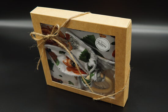 Čaukstošās austiņas un kvadrātiņa komplekts