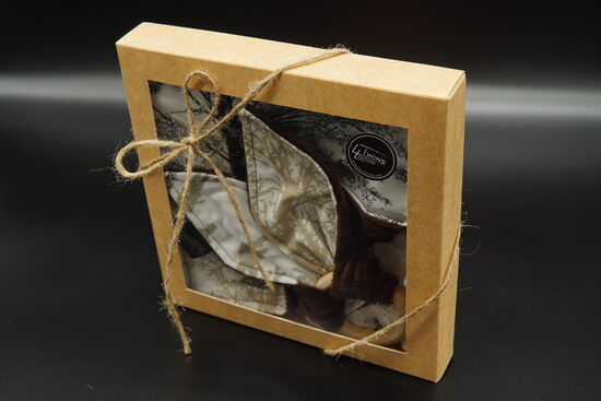 Čaukstošās austiņas un kvadrātiņa komplekts