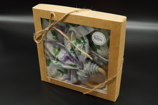 Čaukstošās austiņas un kvadrātiņa komplekts