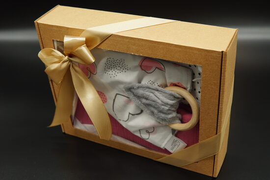 Paladziņu un čaukstošā kvadrātiņa ar riņķi komplekts