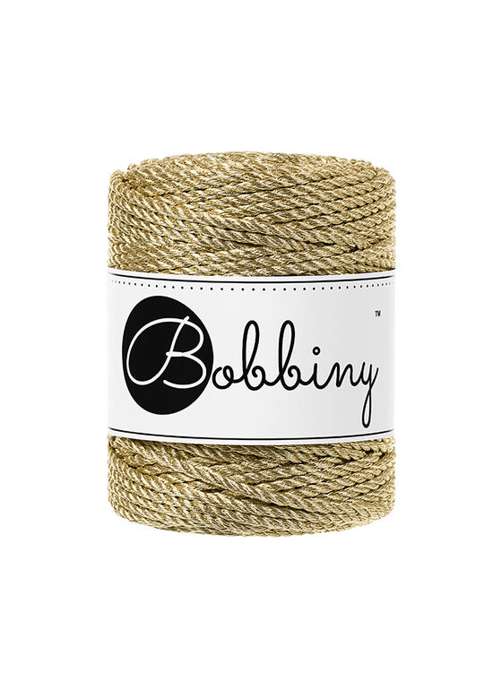 Mettalic Macrame Rope 3PLY - Gold