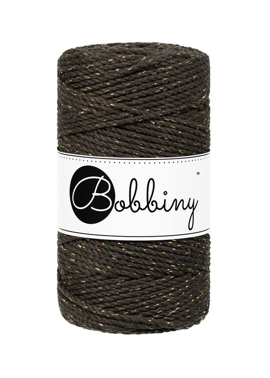 Macrame Rope 3PLY - Golden Espresso