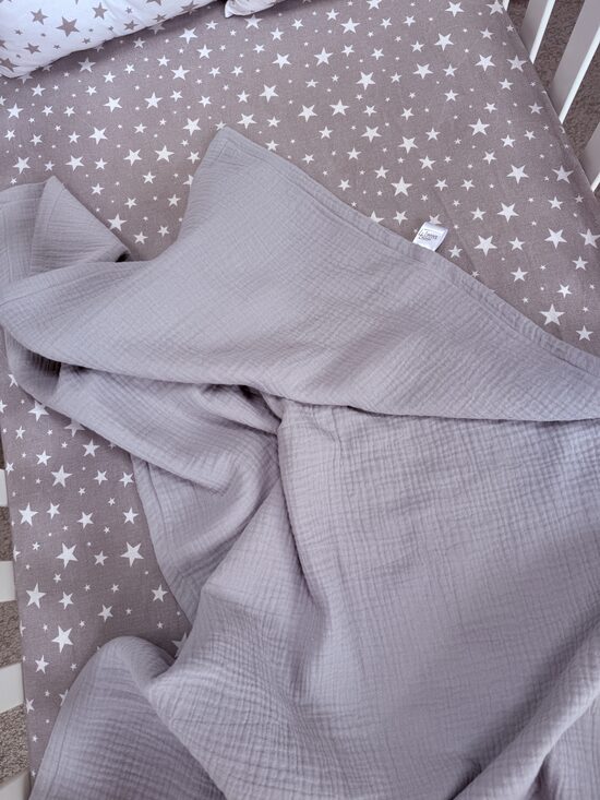 Muslin blanket - Light Grey