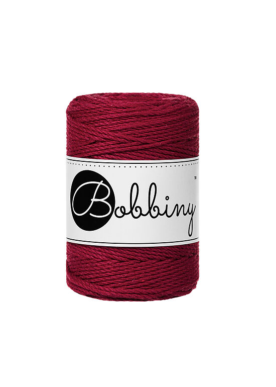 Makramē virve 3PLY - Red Velvet