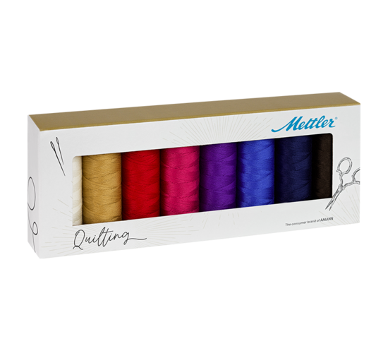 Silk-finish Cotton - Quilting kit of 8 spools