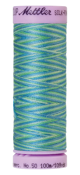 Silk-finish Cotton (50 multi) - Seaspray 9814