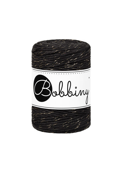Makramē aukla - Golden Black