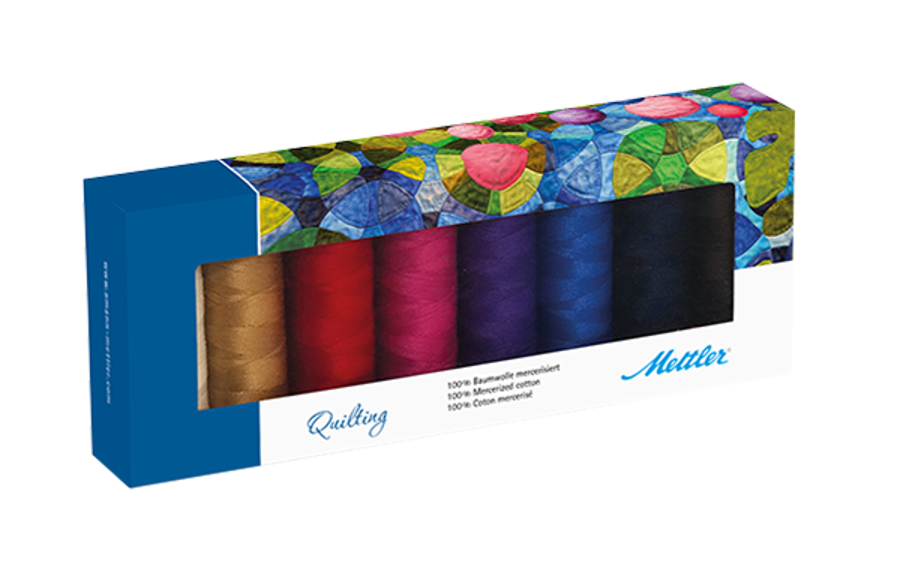 Silk-finish Cotton - Quilting kit of 8 spools