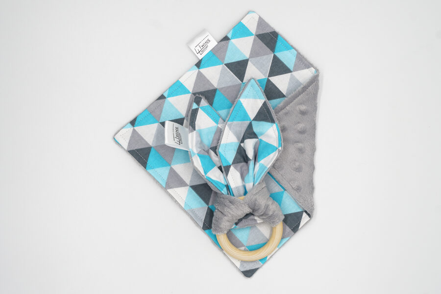 Teether kit - Blue triangles