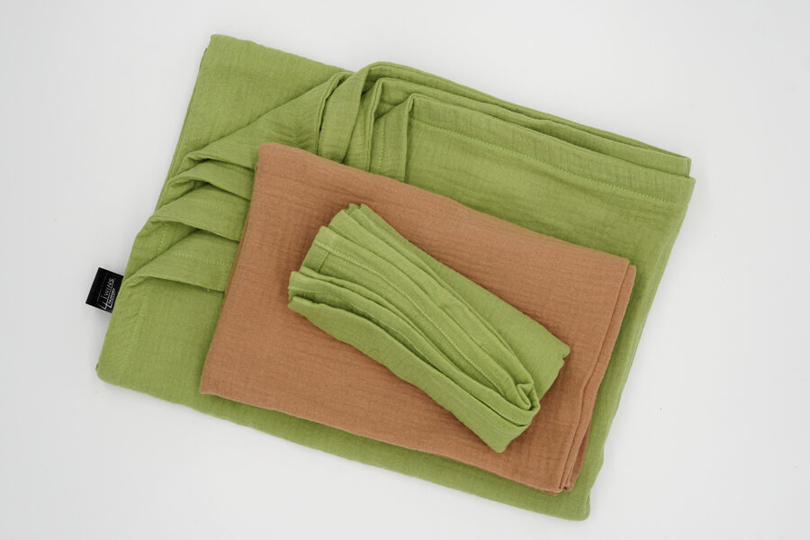 Muslin pads and blanket kit - Camel, Olive