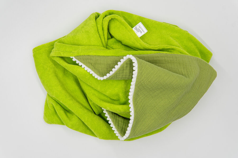 Hooded towel - Green