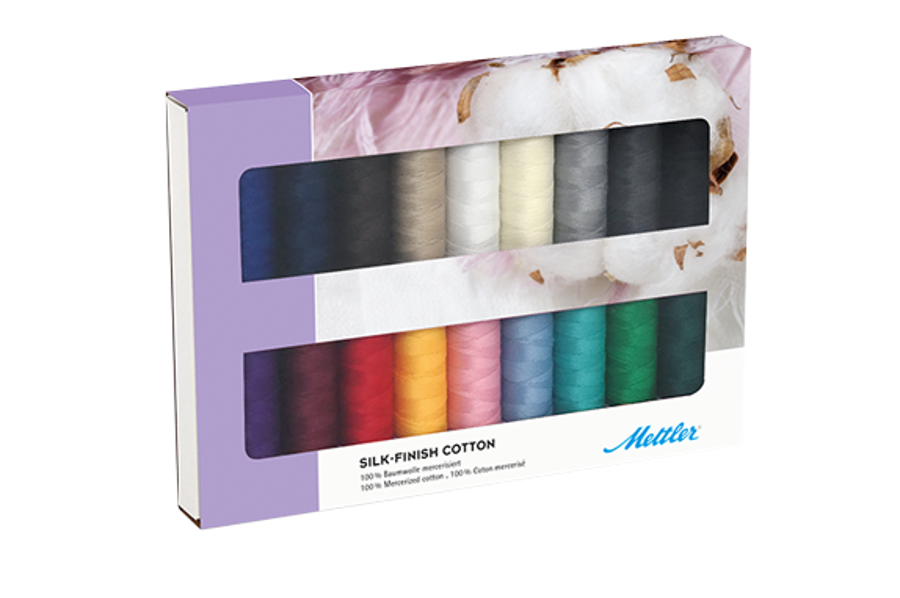 Silk-finish Cotton - kit of 18 spools