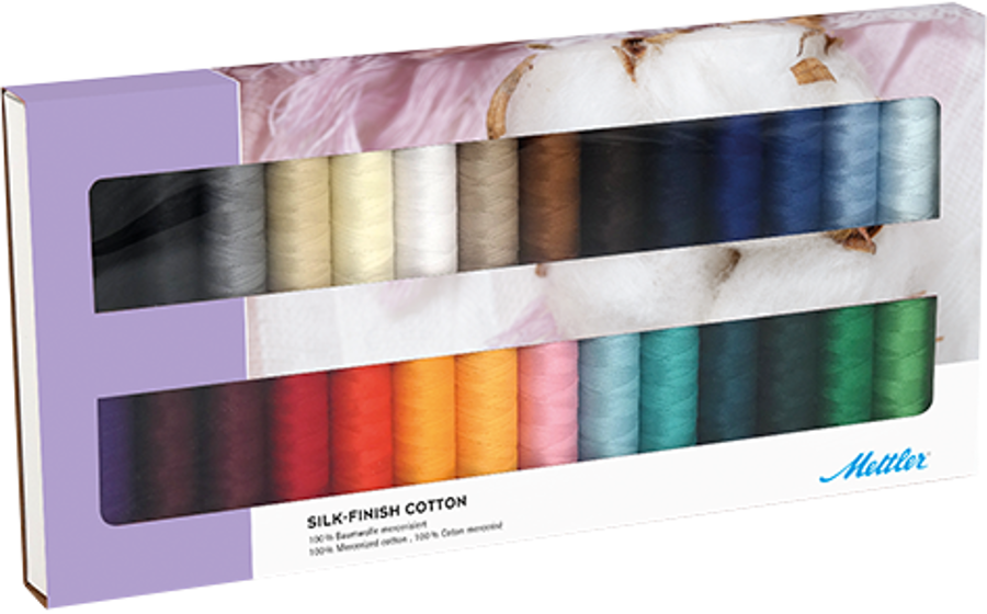 Silk-finish Cotton - kit of 28 spools